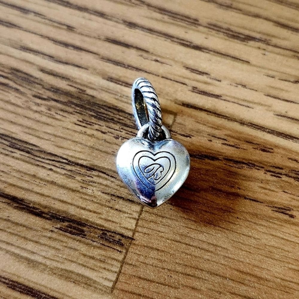 BRIGHTON Silver and Crystal Vintage Charms, $20 each! - Picture 2 of 6